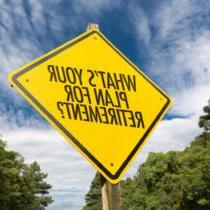 photo of retirement plan road sign
