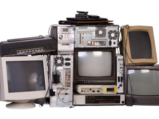 photo of electronics for recycle