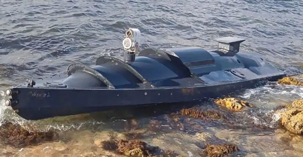 无人半隐身的Magura V5海上无人机由乌克兰制造.